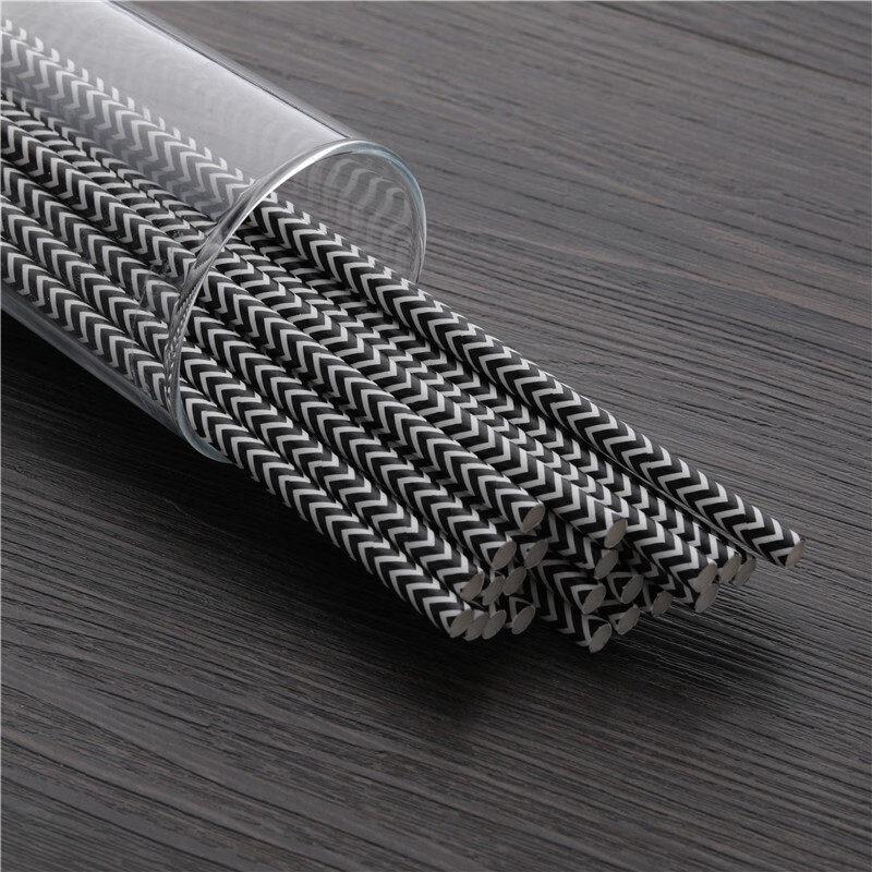 KASHICONG Colored Degradable Kraft Paper Straws
