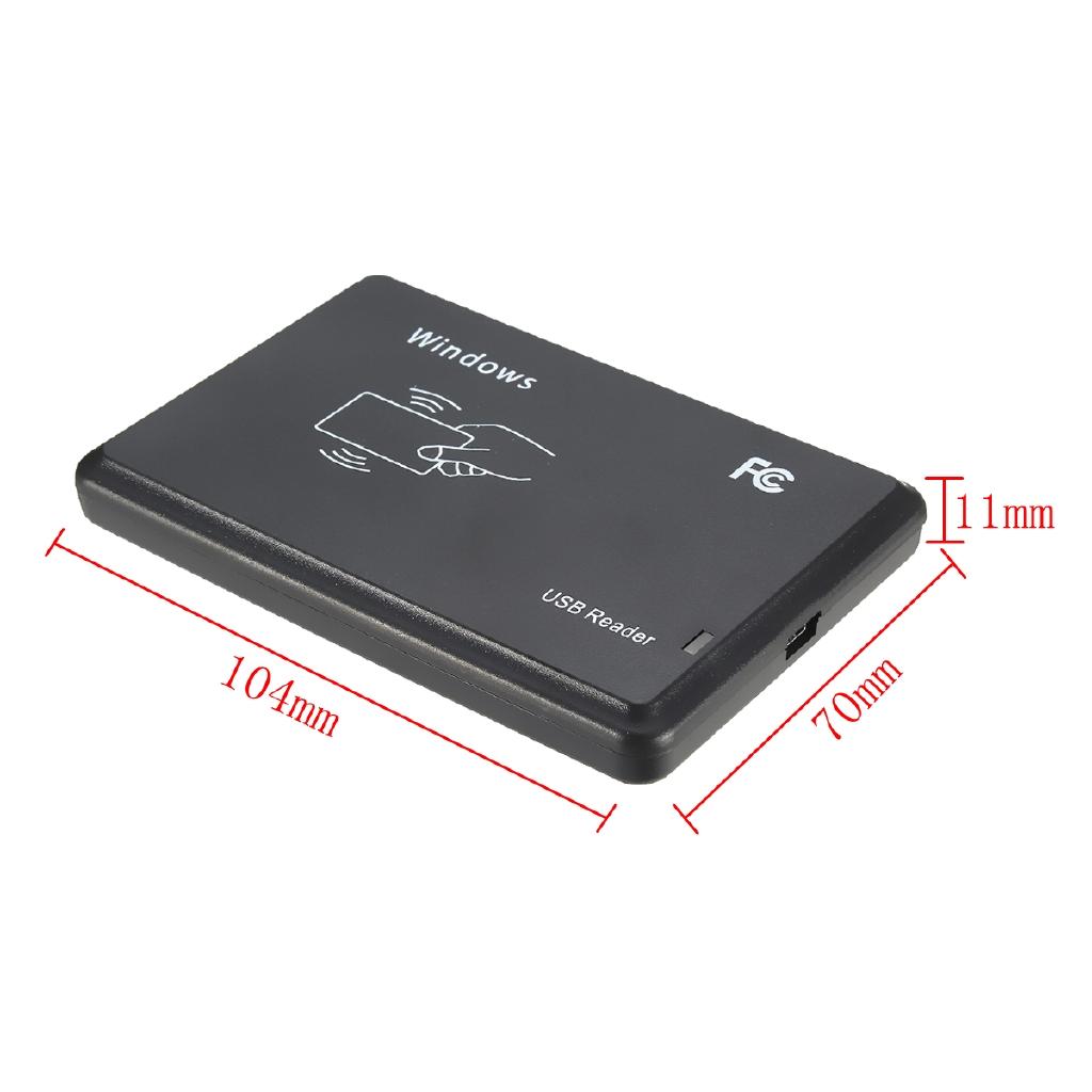 13,56 МГц USB M ifare RFID Бесконтактный Датчик Близости Считыватель Смарт-карт/ID-карт 14443A с USB-кабелем Черный Новый