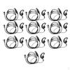10 Pieces 2.5MM 1 Pin G Shape Clip-Ear Ear Hook Earpiece Headset PTT And Mic Compatible For Motorola