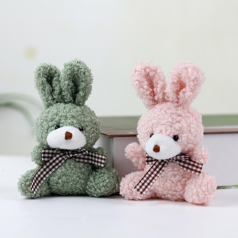 Charming Mini Rabbit Plush Pendant Cute Bunny Stuffed Doll Bag Accessory