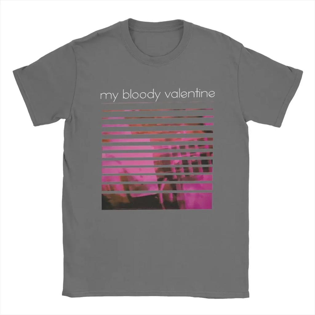 My Bloody Valentine's Day No Love Tribute T-shirt Men's Cotton Humor T-shirt Round Neck Short Sleeve Dress Plus Size Top Y2K