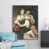 Famous Canvas Painting The Secret by William Adolphe Bouguereau Print Poster Wall Art Picture for Living Room Home Decor