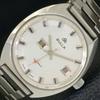 USED SWISS BULLA AUTOMATIC MENS DAY&DATE WHITE COLOR DIAL WATCH A432201-2 R110-a432201