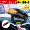 Car Heater Fan 12V 120W Auto Windshield Anti-Fog Electric Heating Dryer Defogging Demister Defroster Portable Windshield Defogging Accessroies