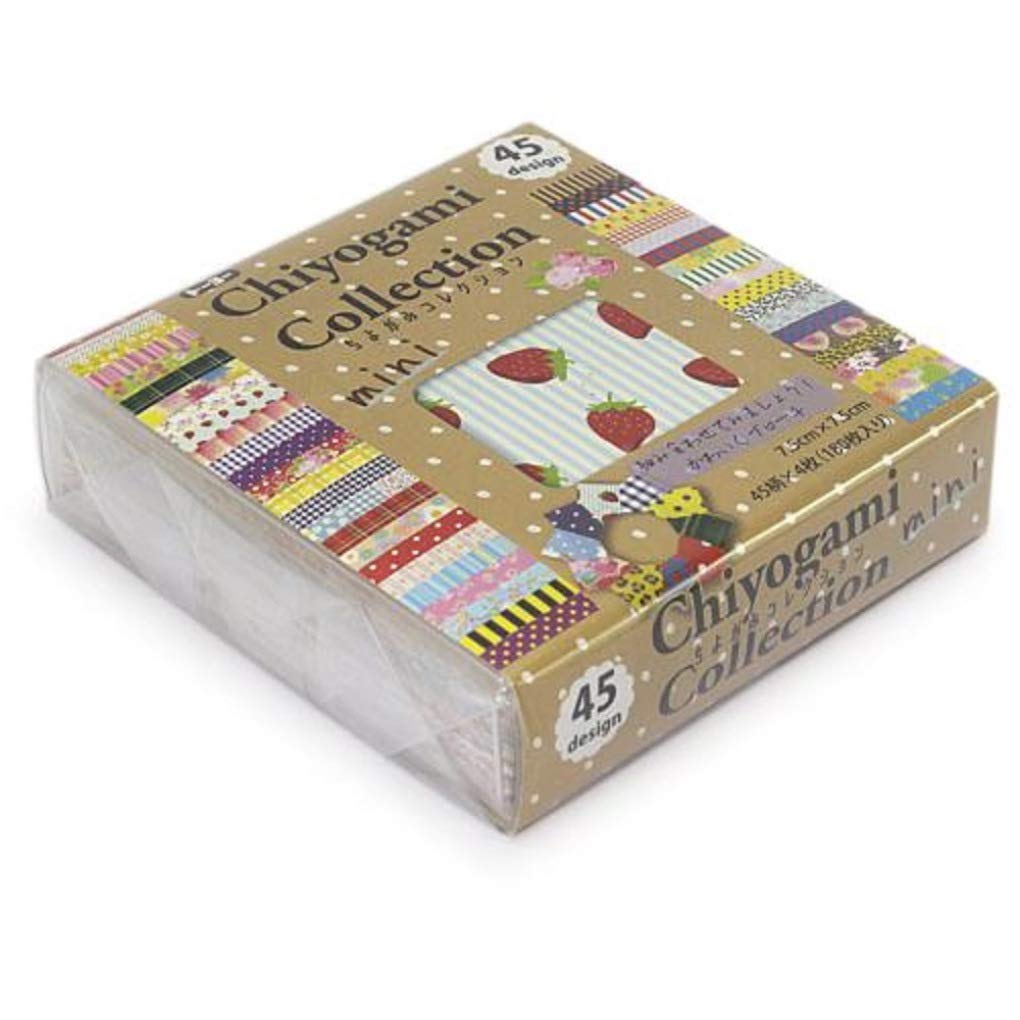 Toyo Origami Chiyogami 45 180 018055 Коллекция, 7,5 см квадрат, узоры, листы,