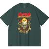 Хлопковая футболка плотностью 230 г/м² 100% Хлопок Heavy Metal Футболка с принтом рок-группы Популярная музыка Унисекс Тяжелая хлопковая футболка