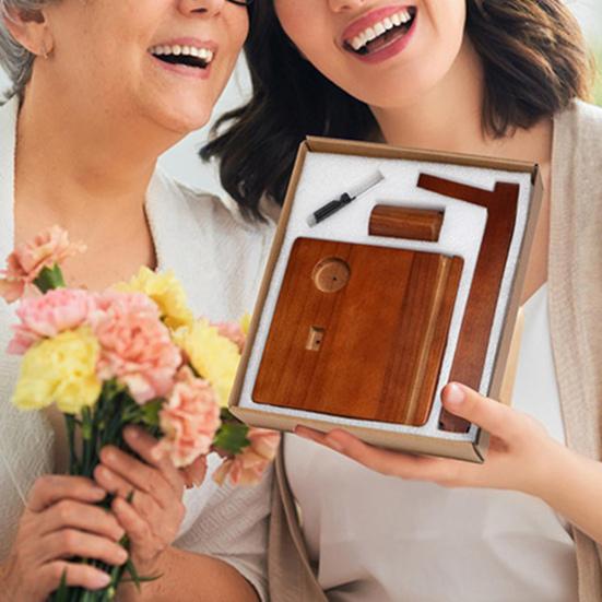 Деревянный держатель для пряжи с держателем для телефона, вращающийся маятник, вращающаяся машинка для вязания крючком и пряжей