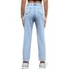 Women's High-Waist Straight-Leg Fashionable Skinny Jeans