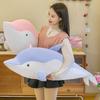 Dolphin Plush Toy Sleeping Pillow Children's Gift Cartoon Soft Marine Life Large Doll