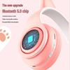 Беспроводные Bluetooth накладные наушники B39 с кошачьими ушками: Светящийся, Складной, Тяжелый бас, Для игр