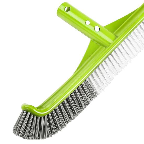 Щетка для чистки бассейна телескопическая с длинной ручкой и жесткой щетиной, универсальная щетка для плавательного бассейна