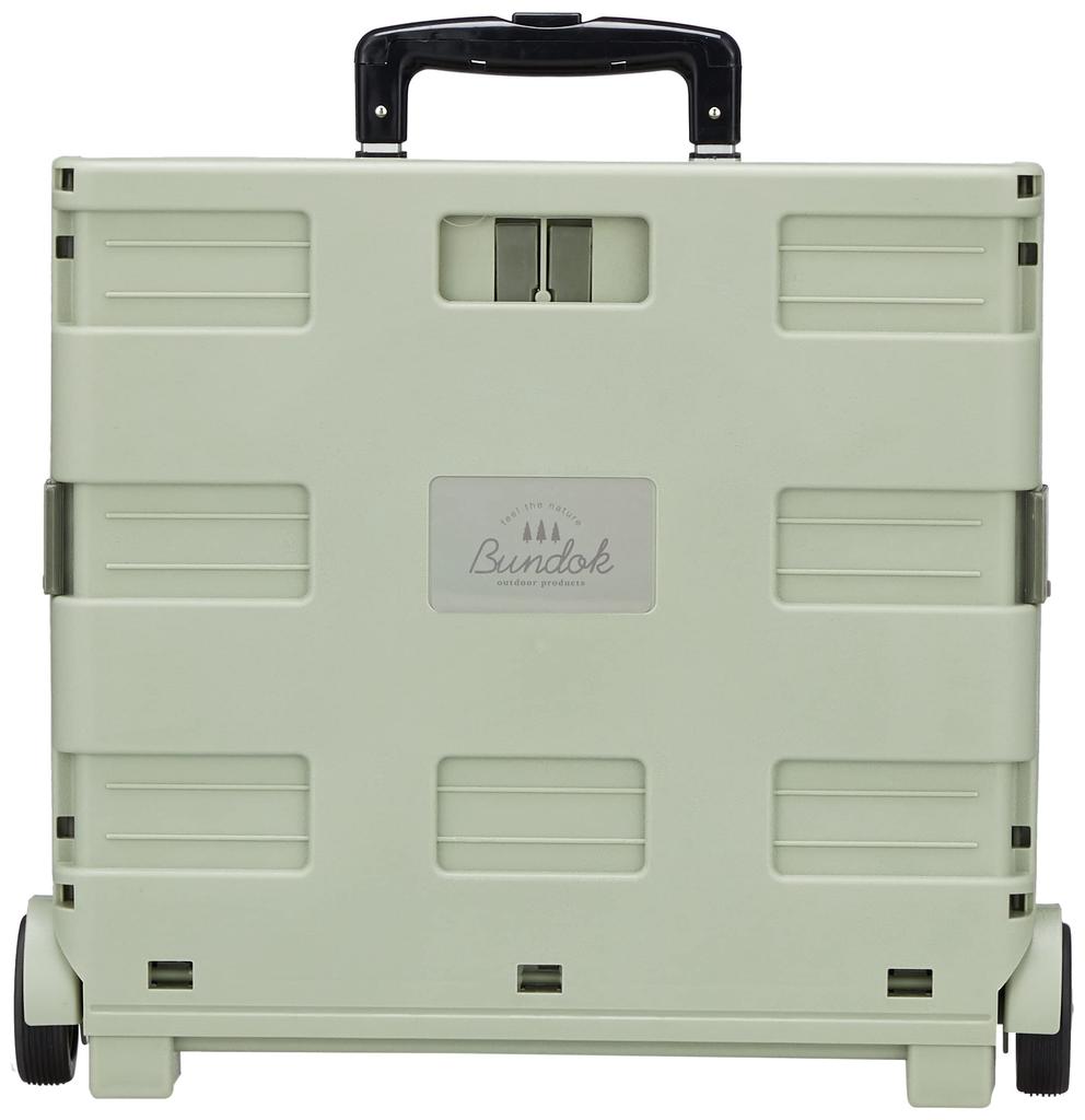 BUNDOK Box Carry Cart Foldable Load Capacity 30kg Khaki BD-318KA