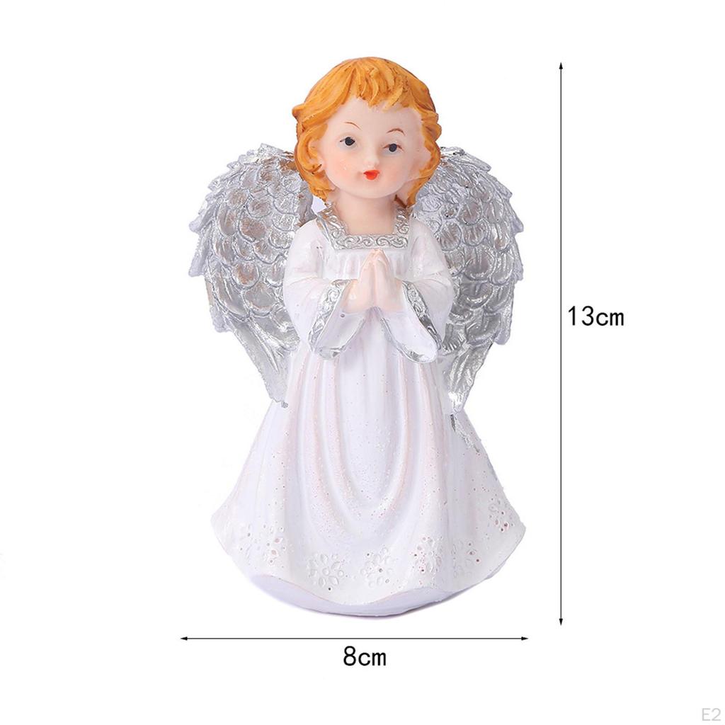 Фигурка ангела, статуя девушки, креативное украшение для рабочего стола, маленькая скульптура для книжной полки, вход в спальню