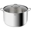 TEFAL Intuition XL Marmite 36 L Cm Inox + Couvercle Verre, Capacité 17,5 L, Induction, Acier Inoxydable 18/10, Poignées Robustes B86