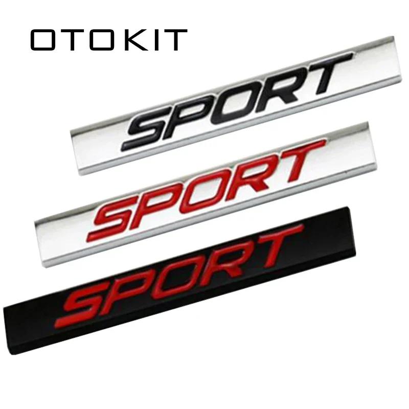 Sport Logo Square Bar Zinc Alloy Car Styling Emblem Badge Auto Refitting 3D Sticker Decal for VW New Jetta Bora Lavida Honda BAM1
