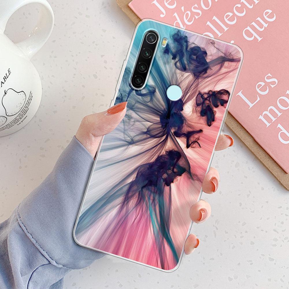 Чехол для Redmi Note 8 Pro Задняя крышка для Note 8T Девочки Новая мода Прозрачный чехол для телефона Мягкий силиконовый чехол для Xiaomi Redmi Note 8 Coque