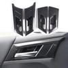 Для Mitsubishi Outlander 2026 2026 2026 ABS Углеродное волокно Декоративная накладка на центральную консоль Внутренняя крышка ручки двери Аксессуары