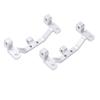 2 шт. Металлический рулевой рычаг linkage axle mount fixed seat для MN MN90 1 12 RC Crawler Запчасти для модернизации Серебристый