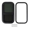 12.2x22.36in RV Window Vertical Sliding With Removable Fly Net Tempered Glass Aluminum Alloy