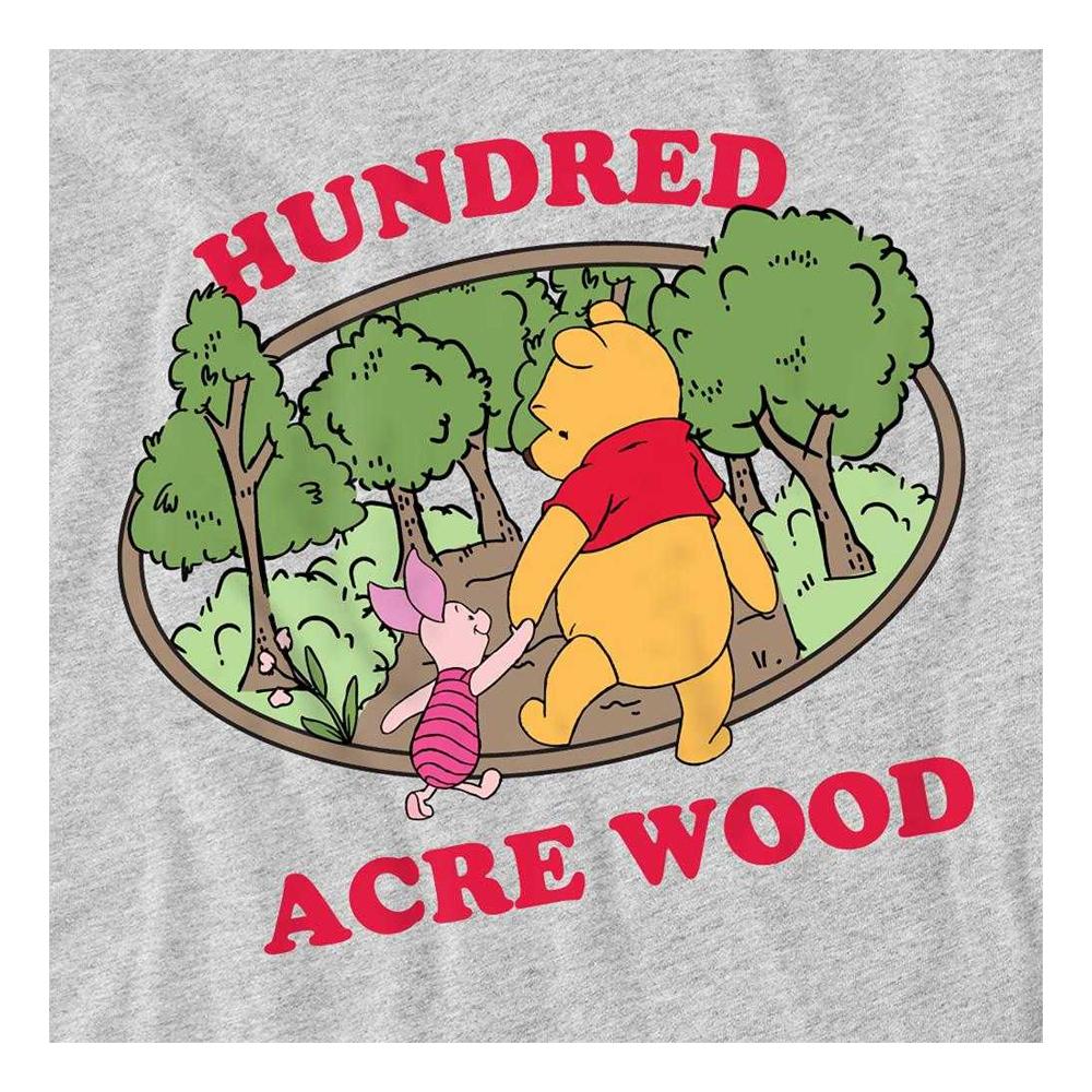 Winnie the Pooh Unisex Adult Hundred Acre Wood Badge T-Shirt