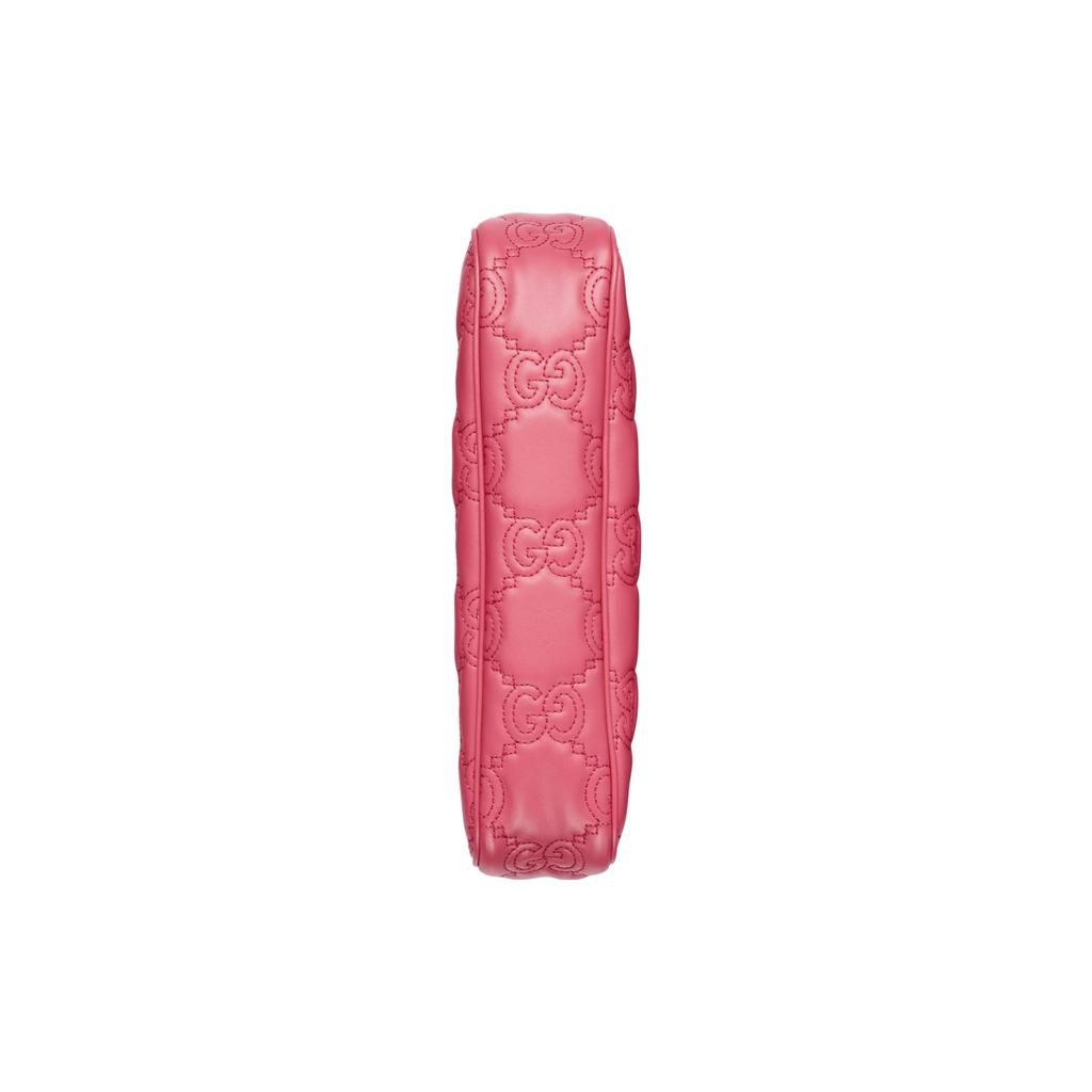 Gucci GG Matelassé Логотип Цепь Холщовый Рюкзак Кожаная Сумка для Маджонга Сумка через Плечо Сумка-тоут Женские сумки Золотой Розовый 735049-UM8HG-8550