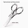1pc Portable Folding Scissors Carbon Steel Fishing Line Cutting Tools Mini Tackle Supplies Multifunctional Needlework Scissors