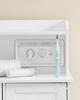 VASAGLE Bathroom Cabinet Standing with Door Power Strip Drawers Cabinet for Toilet Paper Toilet Cabinet Adjustable Shelves 30 x 60 x 100 cm Cloud