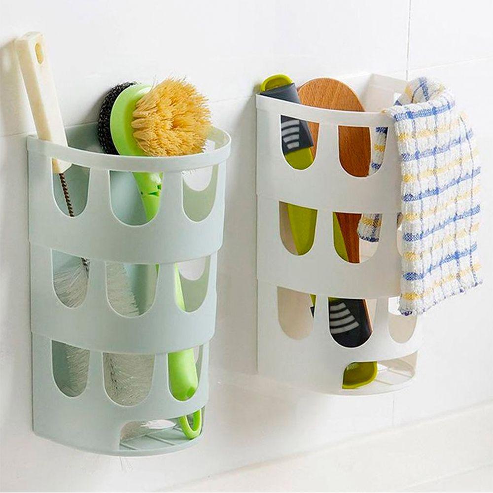 Multipurpose Sundries Rack Garbage Bags Plastic Bag Container Wall-mounted Tableware Organizer