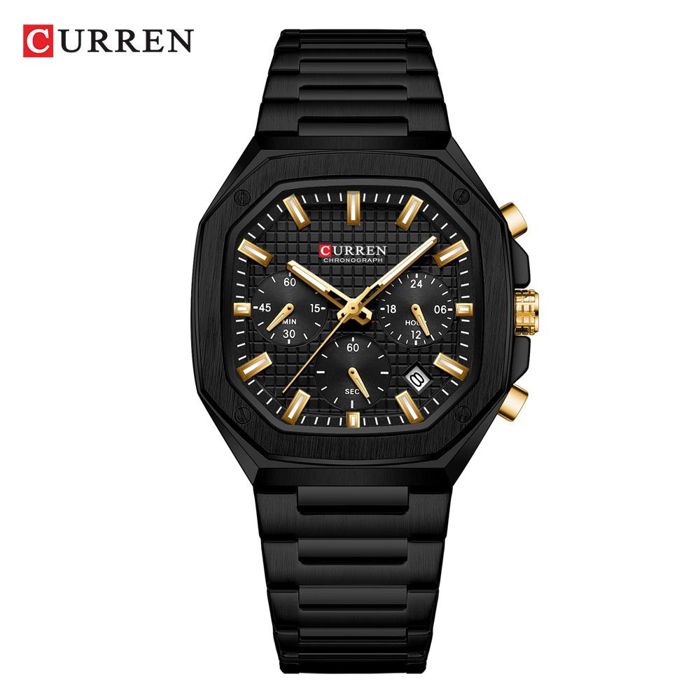 CURREN Luxury Square Sport Man наручные часы водонепроницаемые светящиеся кварцевые мужские часы из нержавеющей стали мужские часы