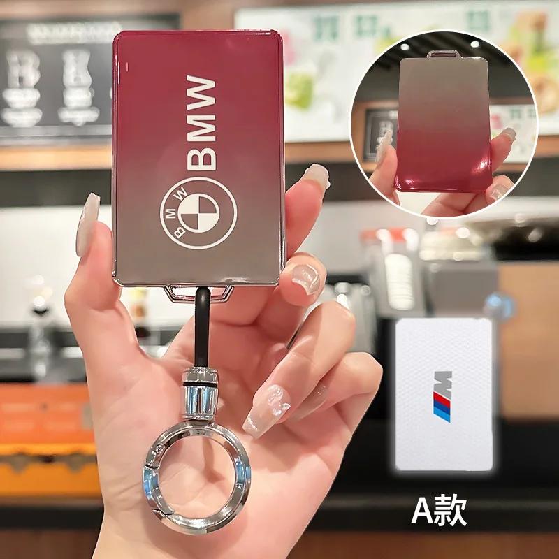 BAGD7 Car Sticker Fashion TPU Car NFC Digital Card Key Case Cover Holder Shell For BMW New 5 7 Series X5 X7 535le 2022 Auto Keychain A