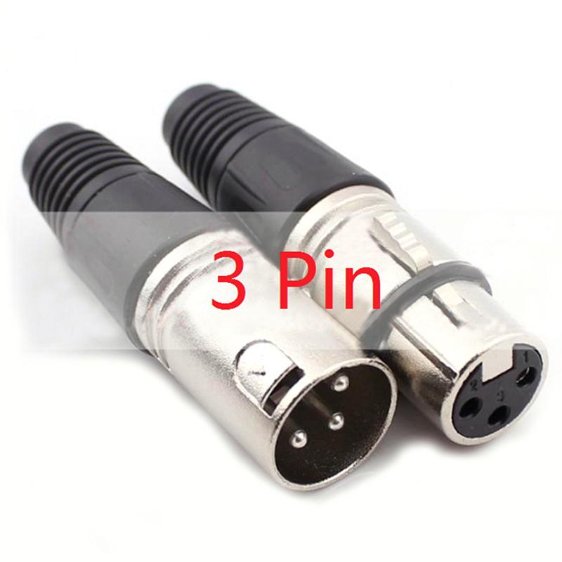 1Pcs Canon Plug Socket Male/Female Microphone Audio Xlr Connector 3P/4P/5P Contacts
