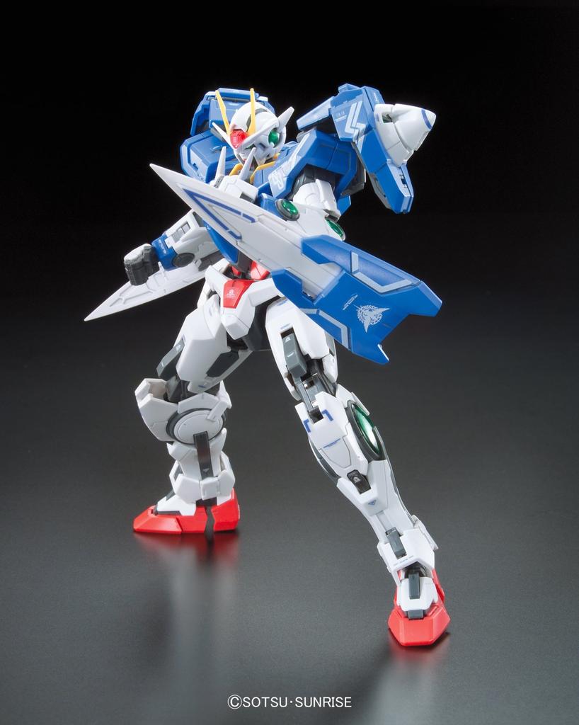 BANDAI SPIRITS RG Mobile Suit Gundam 00 00 Raiser Scale Plastic Model GN-0000+GNR-010 1/144 Color-coded