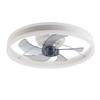 Ceiling Fan with LED Light Modern Stepless Dimming 6 Speed Timer Remote Control Ceiling Fan Light for Home Living Room