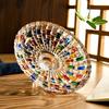 Glass European Style Candy Jar Colorful Snack Jar Elegant Halloween Candy Storage Box  Living Room