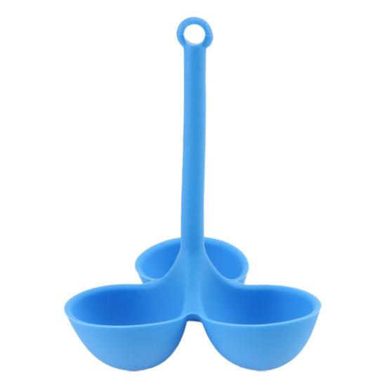 Egg Poacher Food-Grade 3 Holes Temperature Resistance Silicone Egg Cooker Egg Holder Cup Cooking Accessories