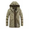 Мужская повседневная теплая мужская парка, пальто в стиле милитари, ветрозащитные куртки с капюшоном, мужское пальто, одежда большого размера