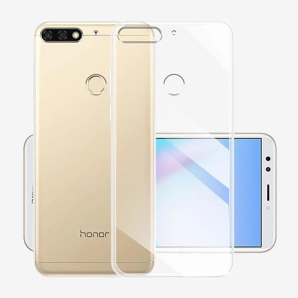 Чехол для Honor 7C Honor 7A 7S 7A Pro, прозрачный силиконовый мягкий чехол для телефона Honor 7C RU 5.7 Honor7A Prime 8C 8A Pro 8A Prime Funda
