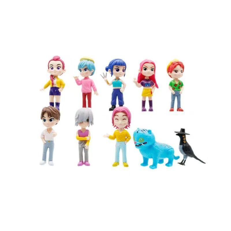 5pcs/Set Kpop Demon Hunters Figure Toy PVC Model Cartoon Gaming Peripherals Desk Decoration Collection Doll for Children Gift
