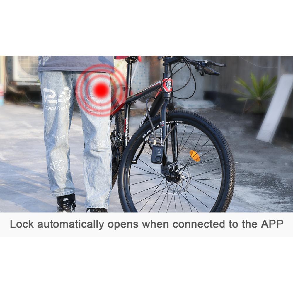 Bluetooth велосипедный замок сигнализация 110 дБ безопасность умный велосипедный замок система противоугонная вибрационная сигнализация для велосипеда мотоцикла