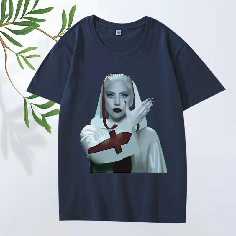 Мужская футболка с классическим графическим принтом Lady Gaga Alejandro, стандартный крой, 100% хлопок, уличный стиль, летняя, с принтом, короткий рукав