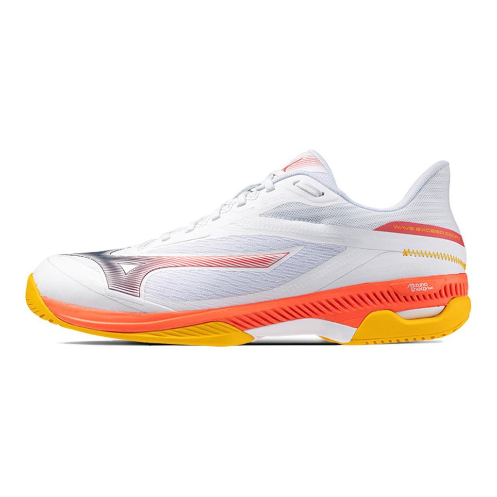 Mizuno WAVE EXCEED COURT Амортизаторы Нескользящие Износостойкие Низкие Теннисные Кроссовки Унисекс Белый Оранжевый Mizuno 61GA251860