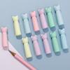 10PCS Cat Shape Erasers 2 In 1 Pencil Extender Cartoon Pen Top Cover  Students Gift