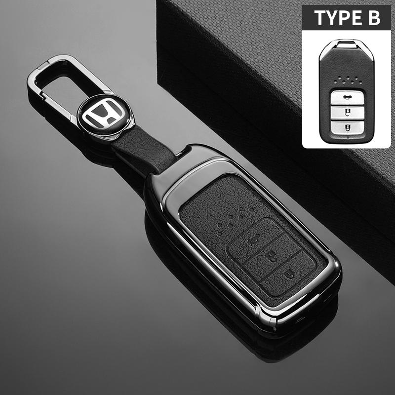 Fashion Genuine Leather Car Key Cover Case for Honda 2017 2018 19CRV Pilot Accord Civic Jazz Jade Fit HR-V Freed Accessories