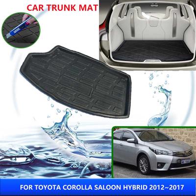 Коврики в багажник автомобиля для Toyota Corolla Saloon Hybrid E170 2016 2012~2017 E180 E160, задняя накладка на багажник, поддон, накладки на багажник, материал EVA