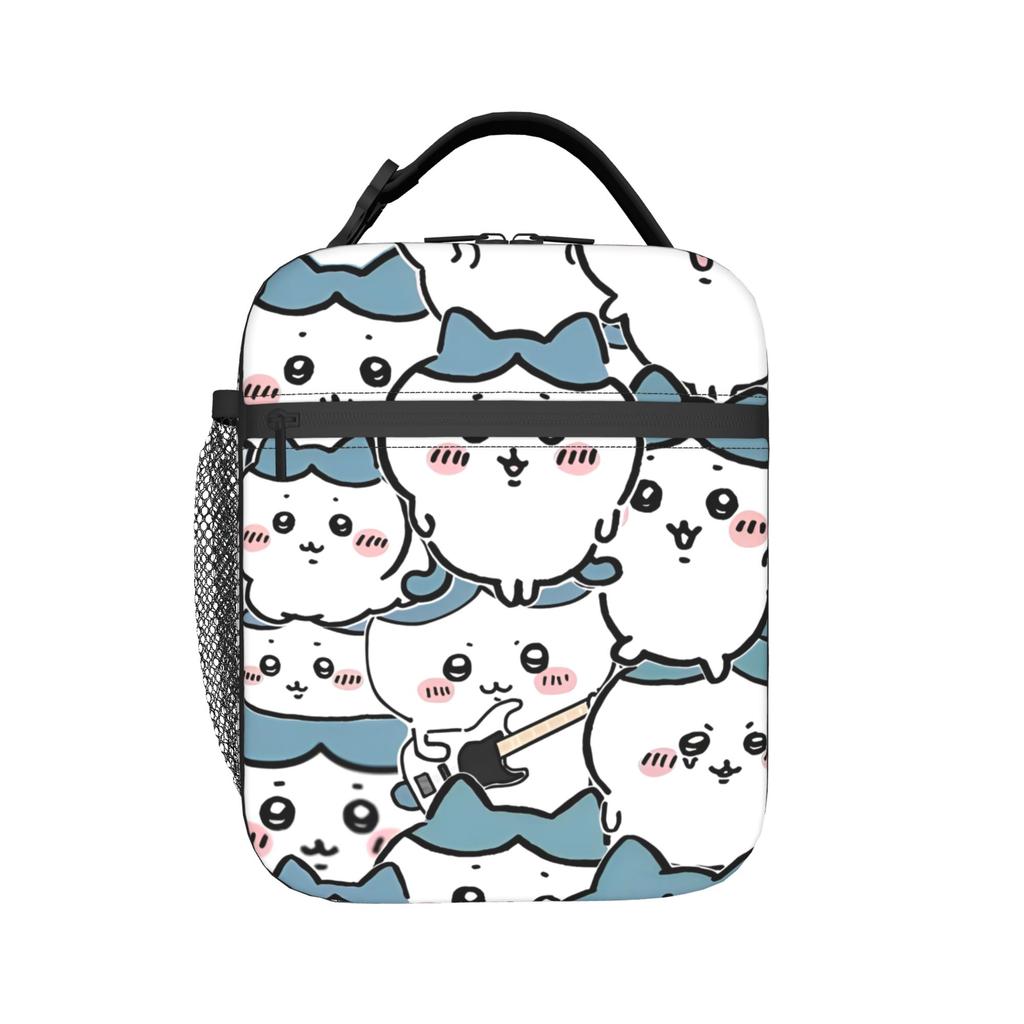 Hachiwareed and Usagied Kawaii Thermal Insulated Lunch Bag for Picnic Portable Bento Box Men Women Cooler Thermal Lunch Boxes
