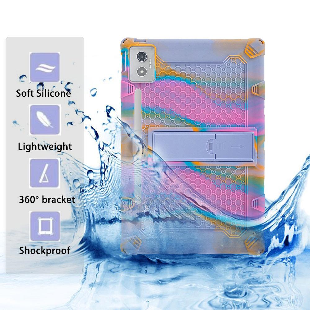 Soft Stand Case For Lenovo Xiaoxin Pad Pro 12.7 2025 12.7 Inch TB-375FC TB-371 Silicone Protective Tablet Back Cover