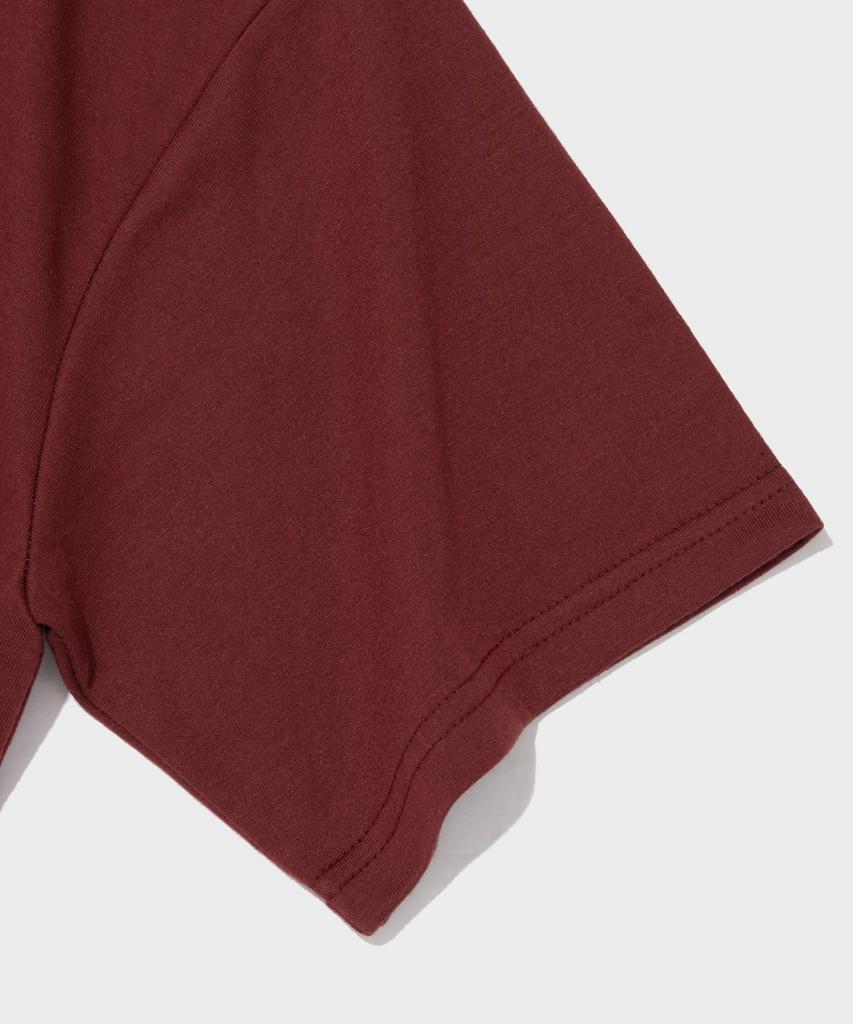 TAILOR STUDIO Университет 76 Графическая оверсайз футболка с коротким рукавом (Вино)