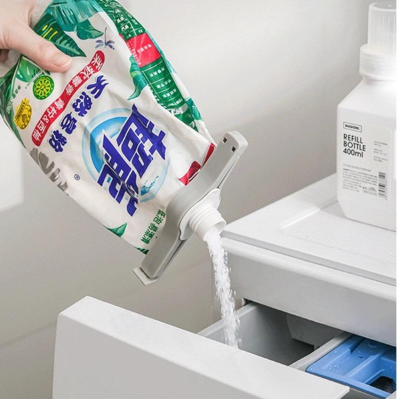 Screw Cap Sealing Clip Kitchen Seasoning Bag Milk Powder Salt Bag Sealing Clip Reuseable Snack Food Dispenser Nozzle with Lid