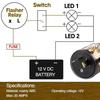2 Pin/3 Pin 12V Motorcycle Electronic Turn Signal Light Halogen Flasher Relay for Honda