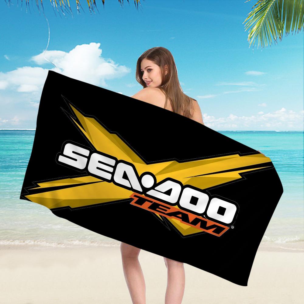 S-Sea D-Doo Seadoo Микрофибра Пляжное полотенце Впитывающее Быстросохнущее Мягкое Йога Плавание Курорт Альпинизм Полотенце